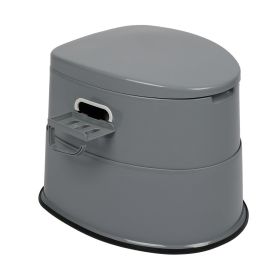 Portable Toilet with Non-slip Mat Grey