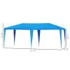 Large 10' x 20' Gazebo Canopy Party Tent with 4 Removable Window Side Walls,Wedding, Picnic Outdoor Events - Blue