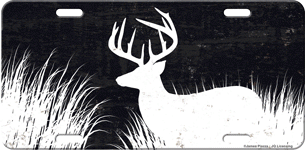 Rivers Edge License Plate (Options: DEER SILHOUETTE)