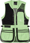 Browning Mesh Shooting Vest R- (Options: HAND WOMEN'S MED BLACK/NEOMINT)