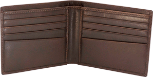 Cameleon S&W Men'S Bi-Fold (Options: WALLET BROWN)