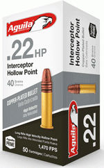 Aguila Interceptor 22Lr 40Gr (Options: LEAD-HP 1000RD CASE LOT)