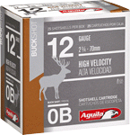 Aguila Shotshell 12Ga 2.75" (Options: 0 BUCK 25RD 10BX/CS)