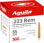 Aguila 223 Rem 55Gr Fmj (Options: 300RD 4BX/CS)