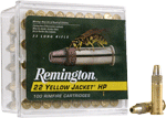 Remington Yellow Jacket 22Lr (Options: 33GR TC LEAD-HP 100RD 50BX/CS)