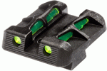 Hiviz Litewave Rear Sight For (Options: FOR GLOCK 9MM/40/.357 SIG)