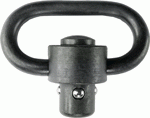 Grovtec Single Hd Push Button (Options: SWIVEL BLACK 1 1/4" 1-PACK)