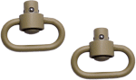 Grovtec Hd Push Button Swivels (Options: CERAKOTE DESERT SND 1 1/4" 2PK)