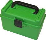 Mtm Deluxe Ammo Box 50-Rounds (Options: RIFLE 22-250 TO 308 GREEN)