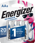 Energizer Ultimate Lithium (Options: BATTERIES AA 8-PACK)