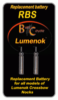 Lumenok Replacement Battery (Options: FOR LIGHTED BOLT NOCK 2PK)