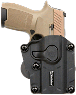 Bulldog Max Multi-Fit Polymer (Options: PADDLE HOLSTER FULL/COMP BLK)