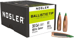 Nosler Bullets 30 Cal .308 (Options: 168GR BALLISTIC TIP 50CT)