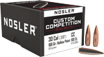 Nosler Bullets 30 Cal .308 (Options: 168GR HP-BT CUSTOM COMP. 100CT)