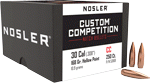 Nosler Bullets 30 Cal .308 (Options: 168GR HP-BT CUSTOM COMP. 250CT)