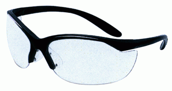 Howard Leight Vapor Ii Glasses (Options: BLACK FRAME/CLEAR LENS)