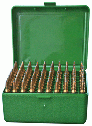 Mtm Ammo Box Medium Rifle (Options: 100-ROUNDS FLIP TOP STYLE GRN)