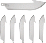 Outdoor Edge 2.2" Drop Point (Options: BLADE PACK 6 SS BLADES)