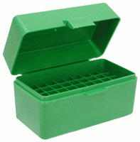 Mtm Ammo Box Small Rifle (Options: 50-ROUNDS FLIP TOP STYLE GREEN)