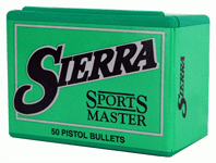 Sierra Bullets 9Mm .355 (Options: 90GR JHP 100CT)