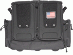 Gps Tactical Rolling Range Bag (Options: HOLDS 10 HANDGUNS BLACK NYLON)