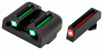 Truglo Sight Set Fiber Optic (Options: FOR GLOCK .45/10MM SET)