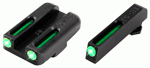 Truglo Sight Set For Glock (Options: 42/43 TRITIUM/FIBER OPT GREEN)