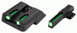 Truglo Sight Set S&W M&P (Options: TRITIUM/FIBER OPTIC GREEN)