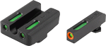 Truglo Sight Set For Glock Hi (Options: TFX PRO GREEN/ORANGE OUTLINE)