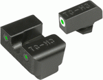 Truglo Sight Set For Glock Low (Options: TRITIUM PRO WHITE W/ U-NOTCH)