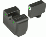 Truglo Sight Set For Glock Hi (Options: MOS TRITIUM PRO WHTE W/U-NOTCH)