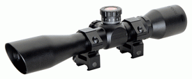 Truglo Tru-Brite 4X32Mm Scope (Options: TACTICAL MIL-DOT W/RINGS BLACK)