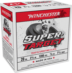 Winchester Super Target 20Ga (Options: 2.75" 7/8OZ #7.5 250RD CASE)