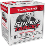 Winchester Super Target 20Ga (Options: 2.75" 7/8OZ #8 250RD CASE)