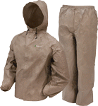 Frogg Toggs Rain Suit Mens (Options: ULTRA-LITE-2 X-LARGE KHAKI!)