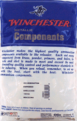 Winchester Unprimed Cases (Options: 223 REM 100PK 20BX/CS)