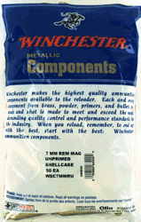 Winchester Unprimed Cases (Options: 7MM RM 50PK 20BX/CS)