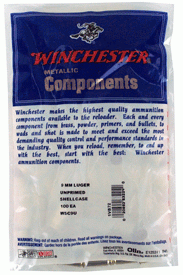 Winchester Unprimed Cases (Options: 9MM LUGER 100PK 20BX/CS)