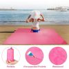 Portable Beach Blanket 4.6' x 6.6' Waterproof Foldable Camping Rug Pocket Sandproof Picnic Mat