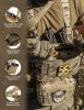 Chest Rig-Tactical Chest Rig Molle Modular Micro Fight Chest Rigs Adjustable&Detachable with 5.56/7.62 Magazine Pouch