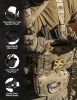 Chest Rig-Tactical Chest Rig Molle Modular Micro Fight Chest Rigs Adjustable&Detachable with 5.56/7.62 Magazine Pouch