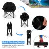 Folding Camping Moon Padded Chair with Carrying Bag